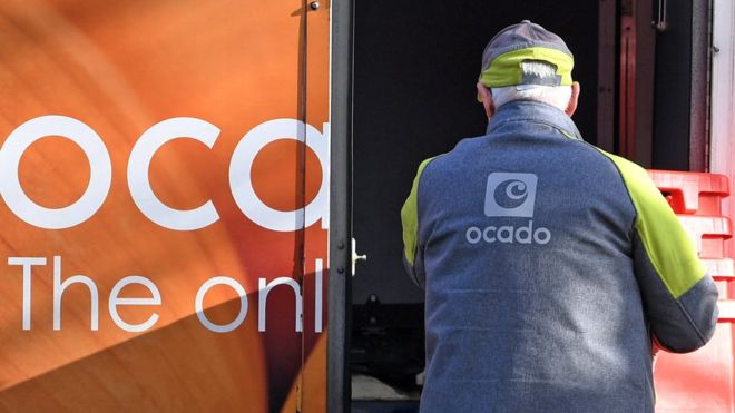 Ocado man and van