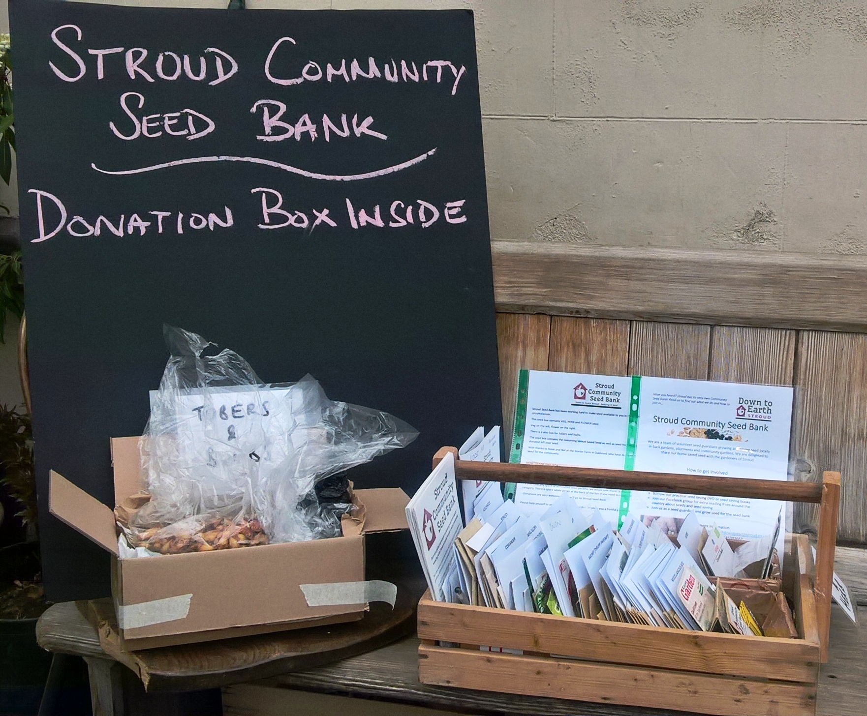 Seed bank at the Crown and Sceptre